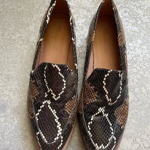 The Frances Loafer in Snake Embossed Leather madewell